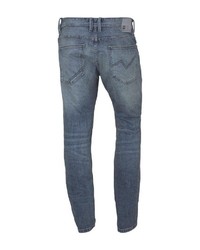 blaue Jeans mit Destroyed-Effekten von Tom Tailor Denim