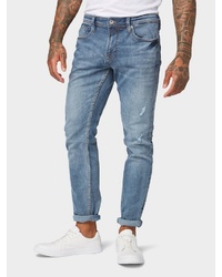 blaue Jeans mit Destroyed-Effekten von Tom Tailor Denim