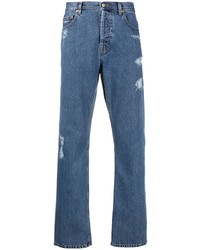 blaue Jeans mit Destroyed-Effekten von Trussardi