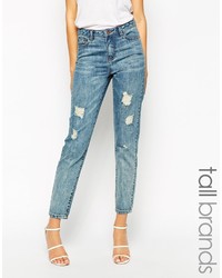 blaue Jeans mit Destroyed-Effekten von Vero Moda