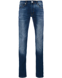 blaue Jeans mit Destroyed-Effekten von Versace
