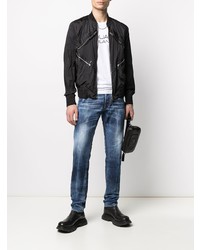 blaue Jeans mit Destroyed-Effekten von DSQUARED2