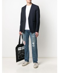 blaue Jeans mit Destroyed-Effekten von Junya Watanabe MAN