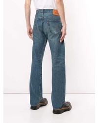 blaue Jeans mit Destroyed-Effekten von Junya Watanabe MAN