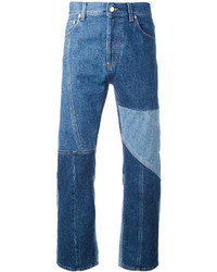 blaue Jeans mit Flicken von Alexander McQueen