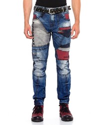 blaue Jeans mit Flicken von Cipo & Baxx