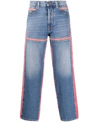 blaue Jeans mit Flicken von Diesel