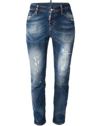 blaue Jeans mit Flicken von DSquared