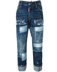blaue Jeans mit Flicken von Dsquared2
