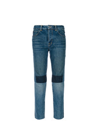 blaue Jeans mit Flicken von Helmut Lang