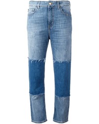 blaue Jeans mit Flicken von Love Moschino