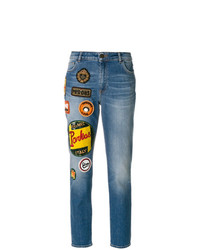 blaue Jeans mit Flicken von Mr & Mrs Italy