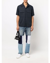 blaue Jeans mit Flicken von Valentino