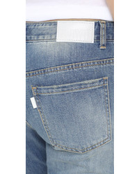blaue Jeans mit Flicken von Sjyp