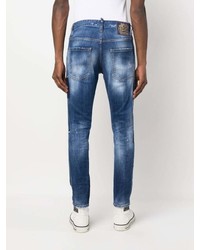 blaue Jeans mit Flicken von DSQUARED2
