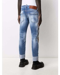 blaue Jeans mit Flicken von DSQUARED2