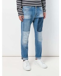 blaue Jeans mit Flicken von Jacob Cohen