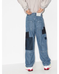 blaue Jeans mit Flicken von Sunnei