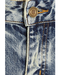 blaue Jeans mit Flicken von Saint Laurent