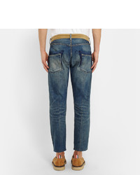 blaue Jeans mit Flicken von Junya Watanabe