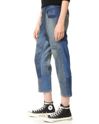 blaue Jeans mit Flicken von 6397