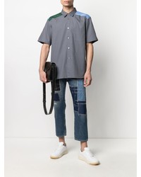 blaue Jeans mit Flicken von Junya Watanabe MAN