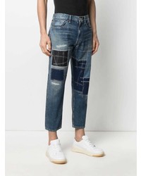 blaue Jeans mit Flicken von Junya Watanabe MAN