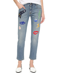 blaue Jeans mit Flicken von Stella McCartney