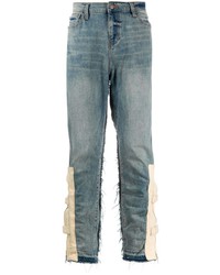 blaue Jeans mit Flicken von VAL KRISTOPHE