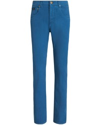blaue Jeans mit Paisley-Muster von Etro