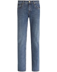 blaue Jeans mit Paisley-Muster von Etro
