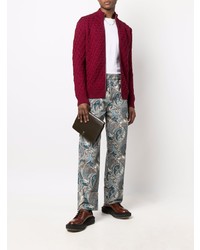 blaue Jeans mit Paisley-Muster von Etro