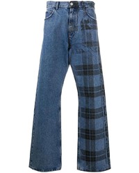 blaue Jeans mit Schottenmuster von Marni