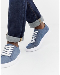 blaue Jeans niedrige Sneakers von ASOS DESIGN