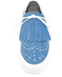 blaue Jeans Turnschuhe von Robert Clergerie