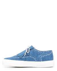 blaue Jeans Turnschuhe von Robert Clergerie