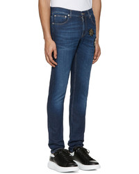 blaue Jeans von Alexander McQueen