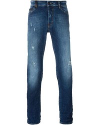blaue Jeans von Marcelo Burlon County of Milan