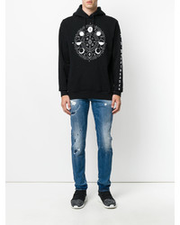 blaue Jeans von Marcelo Burlon County of Milan