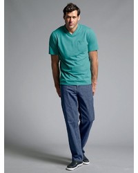 blaue Jeans von MEN PLUS BY HAPPY SIZE