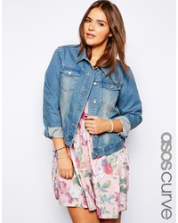 blaue Jeansjacke von Asos Curve