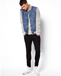 blaue Jeansjacke von Asos