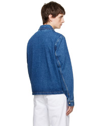 blaue Jeansjacke von AMI Alexandre Mattiussi