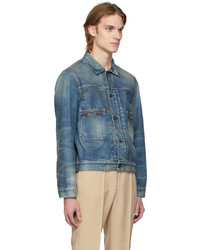 blaue Jeansjacke von Gucci