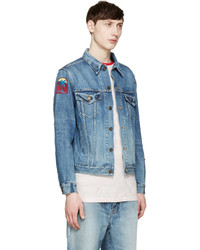 blaue Jeansjacke von Saint Laurent