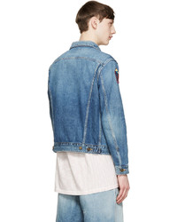 blaue Jeansjacke von Saint Laurent