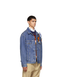 blaue Jeansjacke von Gucci