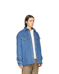 blaue Jeansjacke von Nanushka