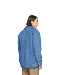 blaue Jeansjacke von Nanushka