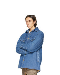 blaue Jeansjacke von Nanushka